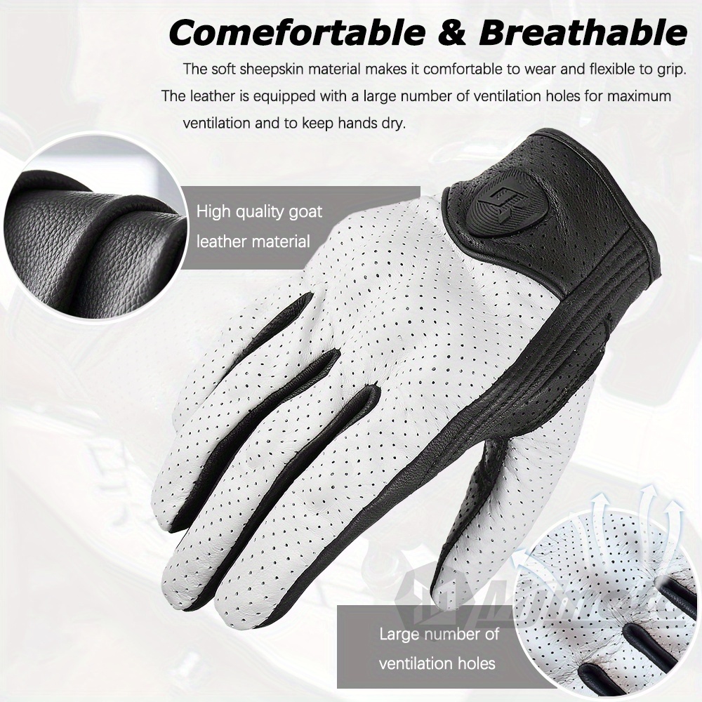 Gants cuir vélo/e-trottinette homme-Tactile-60016M – Glove Story