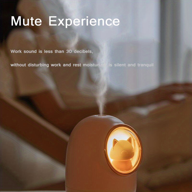 1pc 350ml electric aroma diffuser cute space capsule air humidifier ultrasonic air diffuser air humidifier for bedroom desktop decor details 4