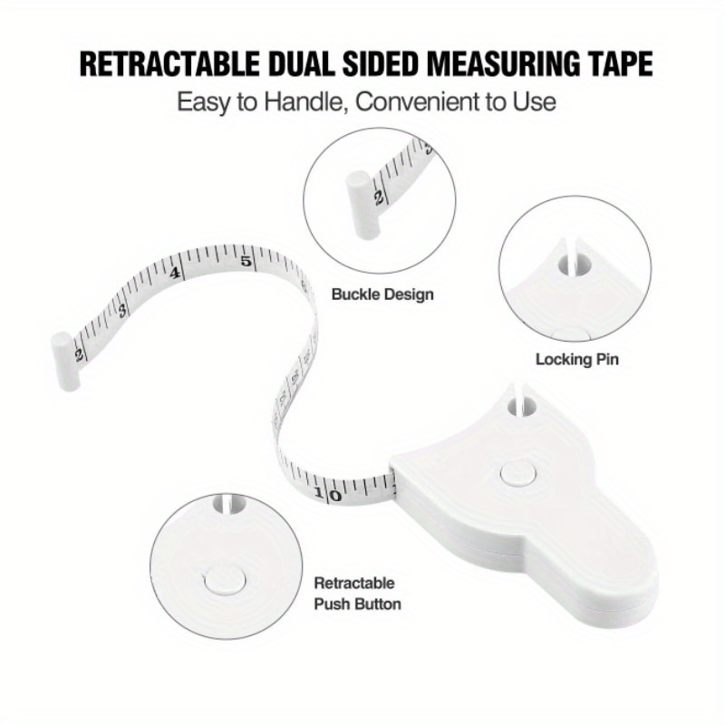 automatic dual sided retractable measuring tape