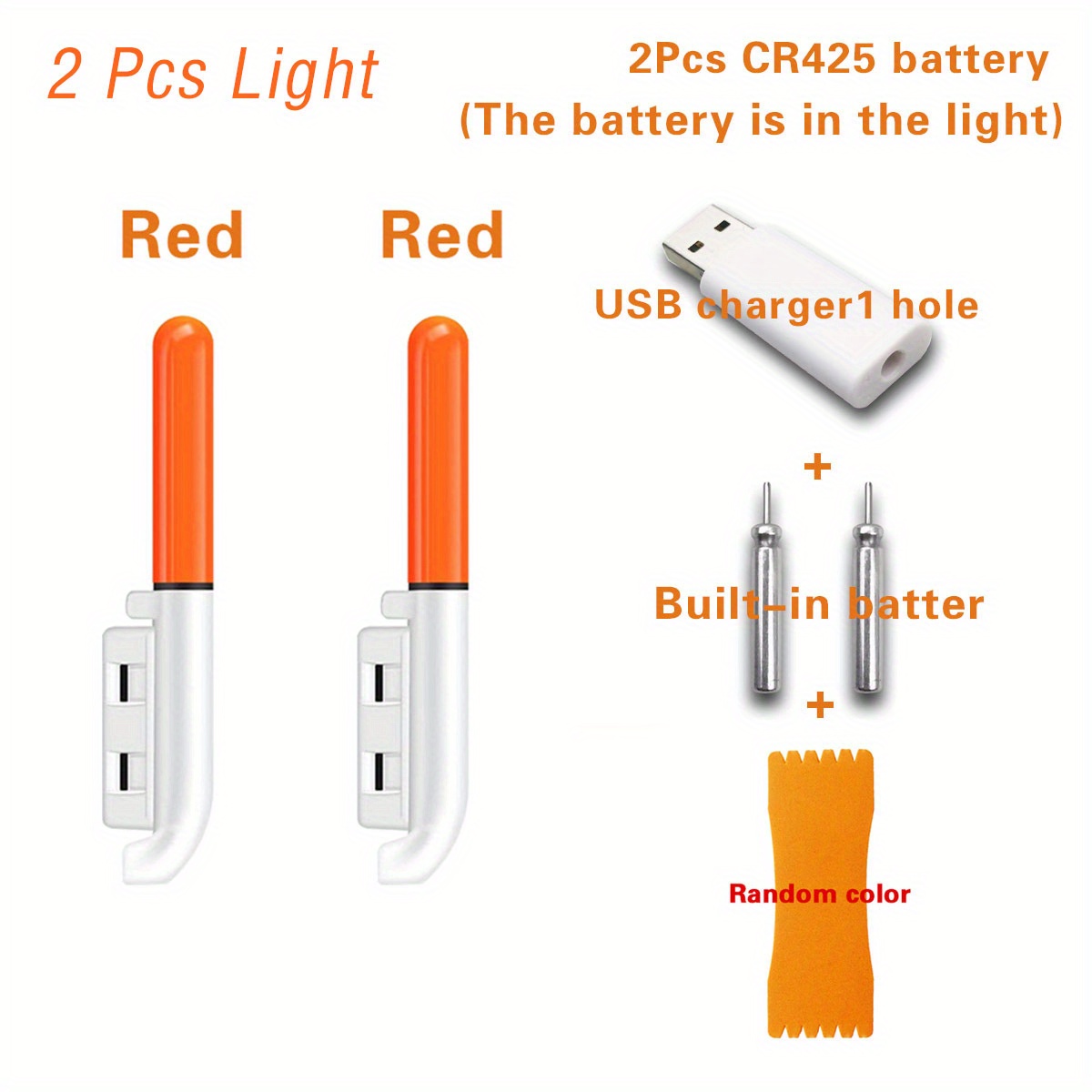 Waterproof Fishing Rod Removable Led Light Usb Charger - Temu Canada