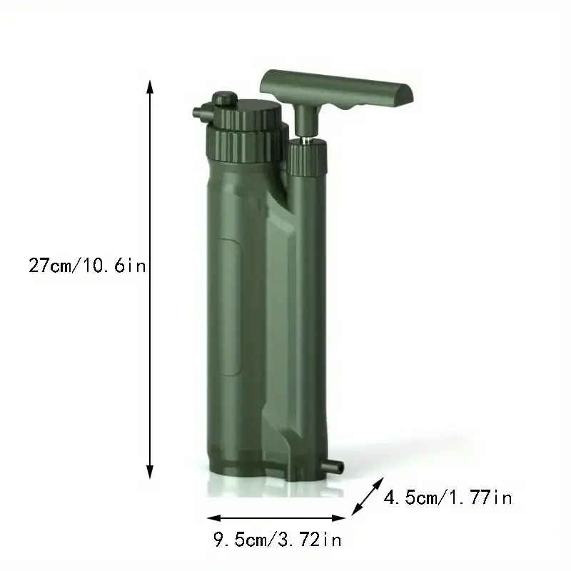 portable survival hand pump water purifier portable water purifier water filter for outdoor camping survival adventure emergency details 12