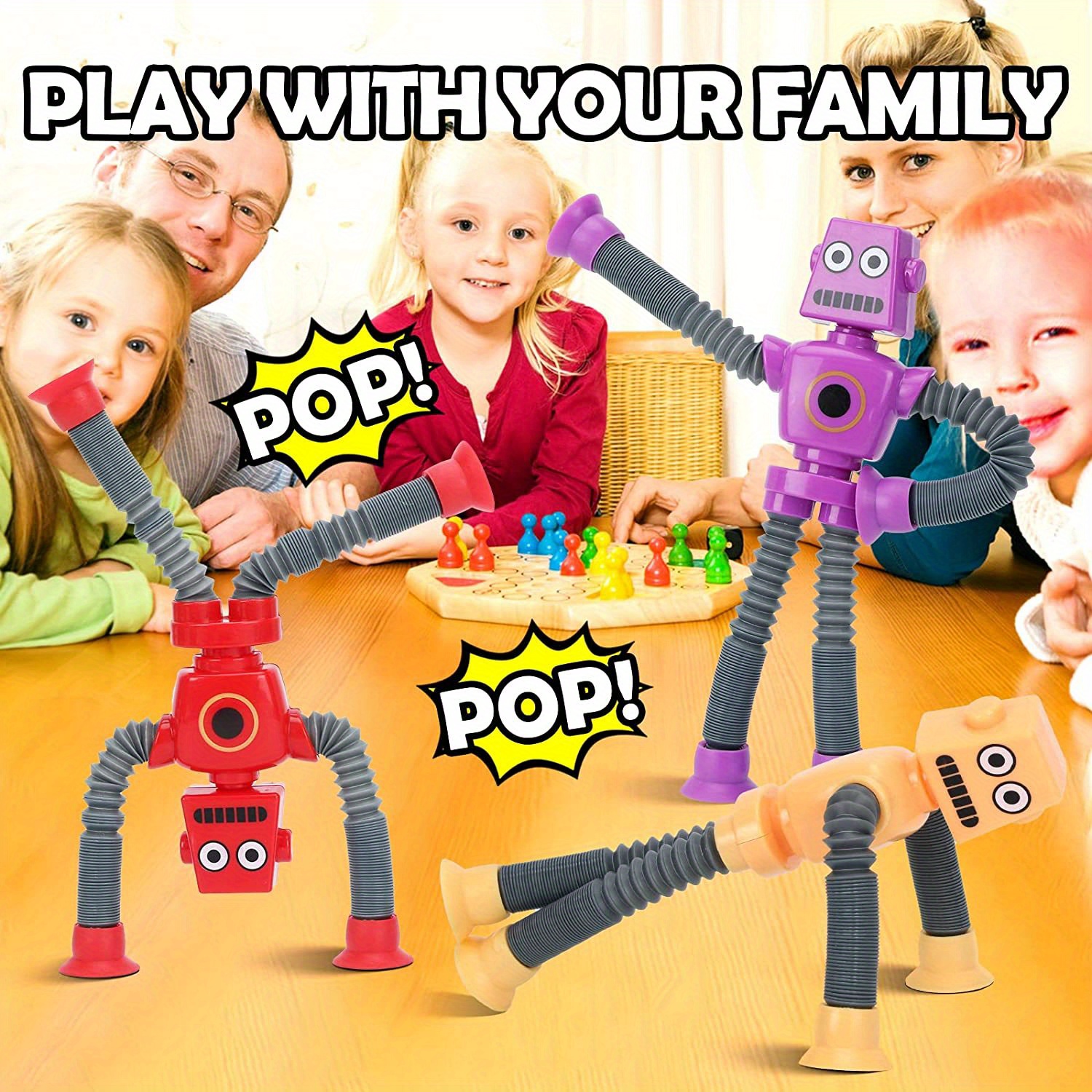 Gretex - Juguete telescópico con ventosa – tubos de pop, 5 juguetes  sensoriales para niños pequeños, juguetes sensoriales que cambian de forma,  juguetes sensoriales para niños de 3, 4, 5, 6, 7, 8, 9 años :  : Juguetes y Juegos