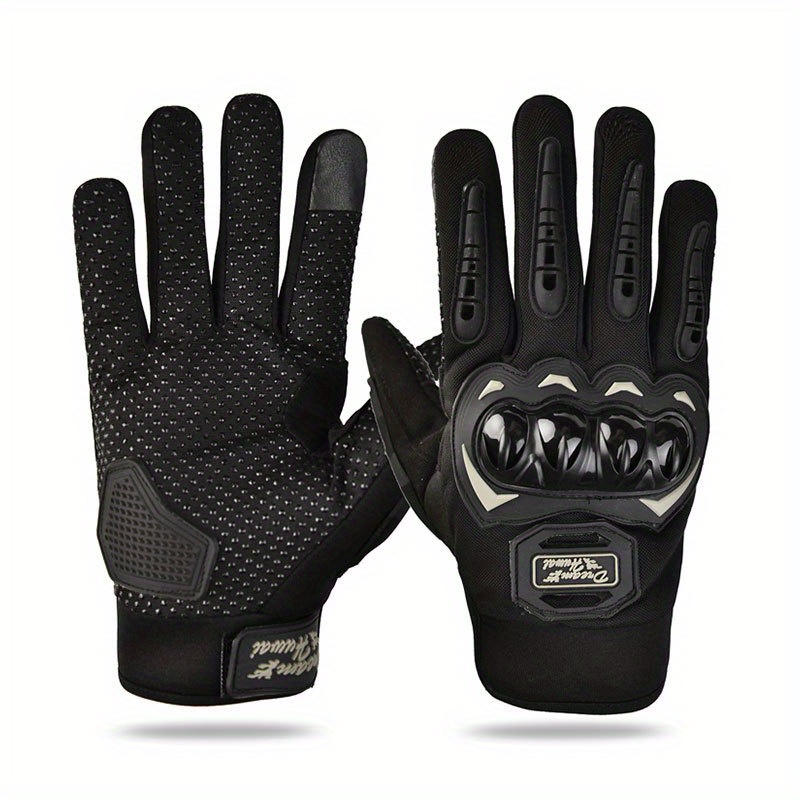 Breathable Non Slip Motorcycle Riding Gloves with Touch Screen - 1 Pair