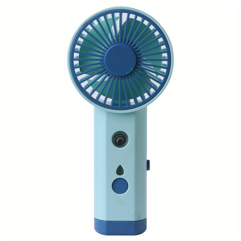 Wewoo - Ventilateur Transparent et bleu Mini Portable USB Rechargeable  Humidificateur de Brume d'Eau de Refroidissement Air Condiction avec  Réservoir & Clé de Contrôle & Lampe & Vaporisateur la Indicateur & Spray