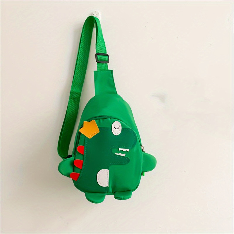 SOIMISS Kids Dinosaur Waist Pack / Crossbody Pouch - Adjustable Strap, PVC Material, For Boys & Girls (Red) 11 thumbnail image