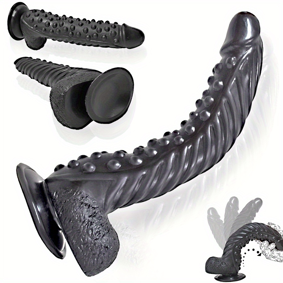 1pc Realistic Dildos 10 6inch G Spot Massage Grainy Anal Butt Plug With Suction Cup