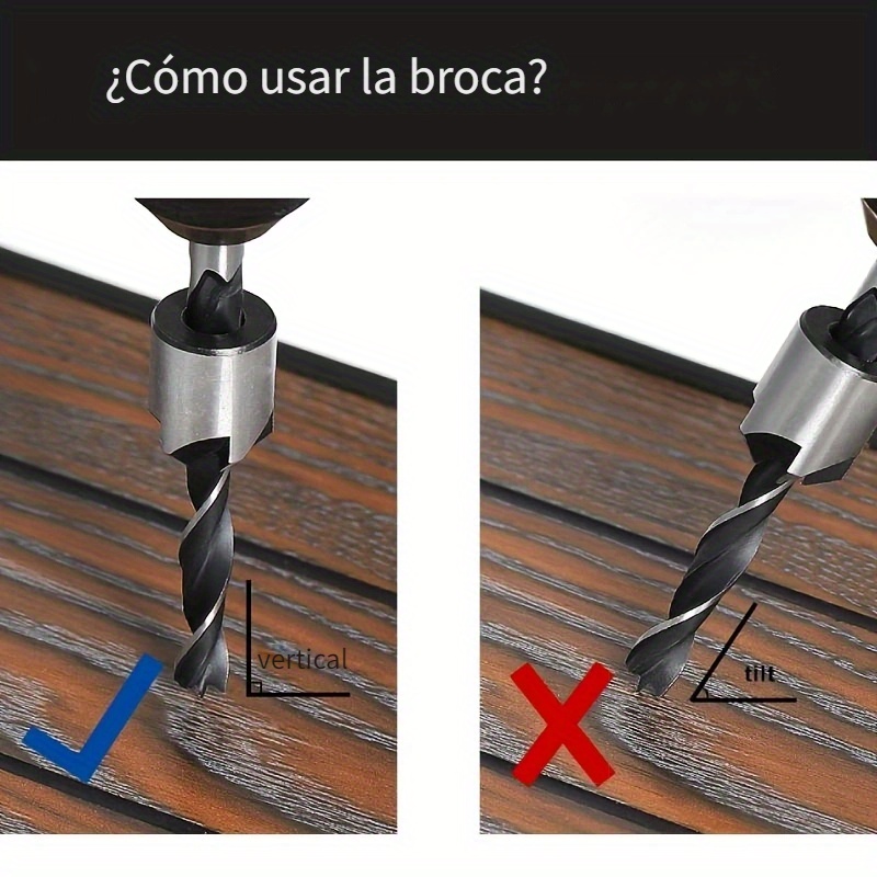 Juego Brocas Avellanadoras Acero Alta Velocidad Madera - Temu