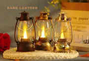 1pc mini vintage wind lamp led candle light small night light camping light bedside hanging light table light atmosphere light electronic candle light with 3 pieces ag13 battery powered details 0