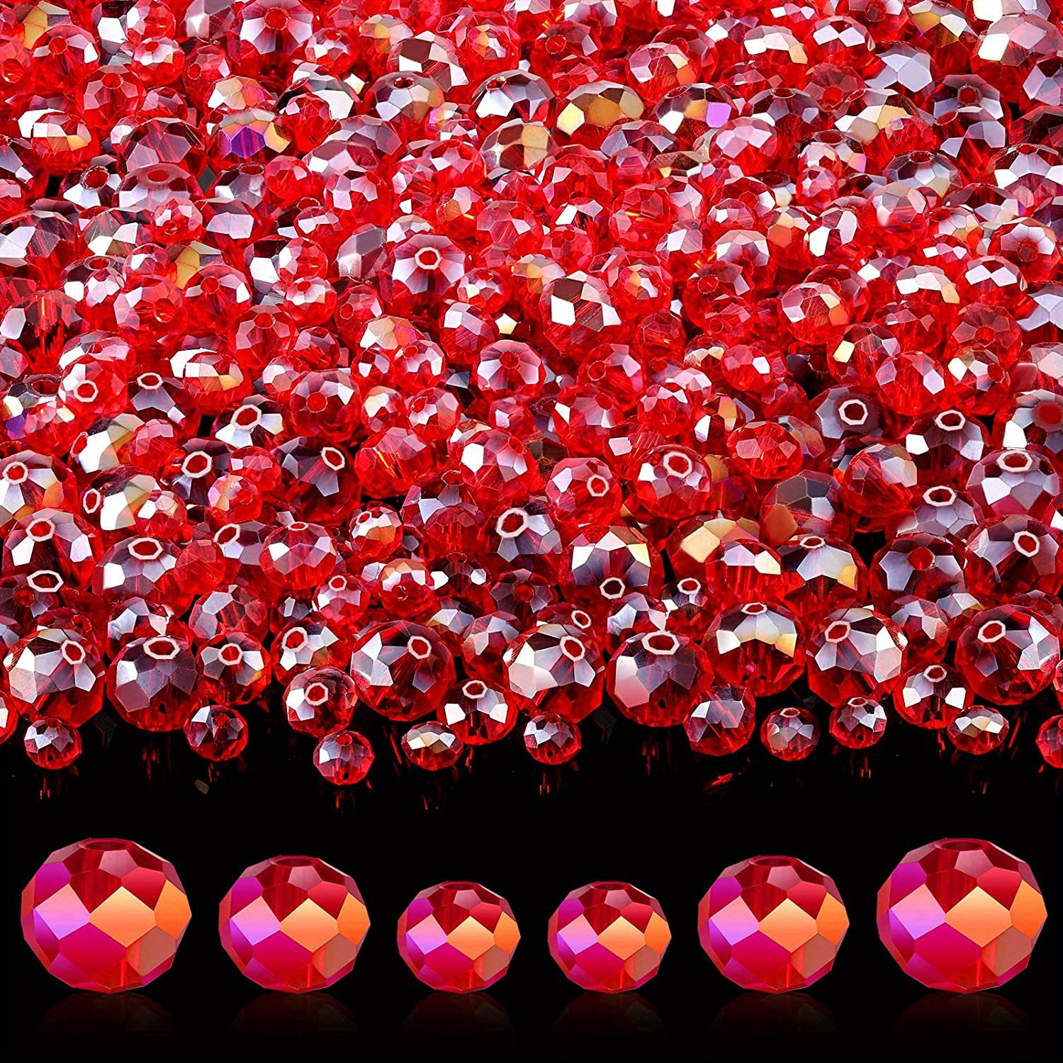 Crystal Faceted Rondelle Beads Gemstone Glass Beads Loose - Temu