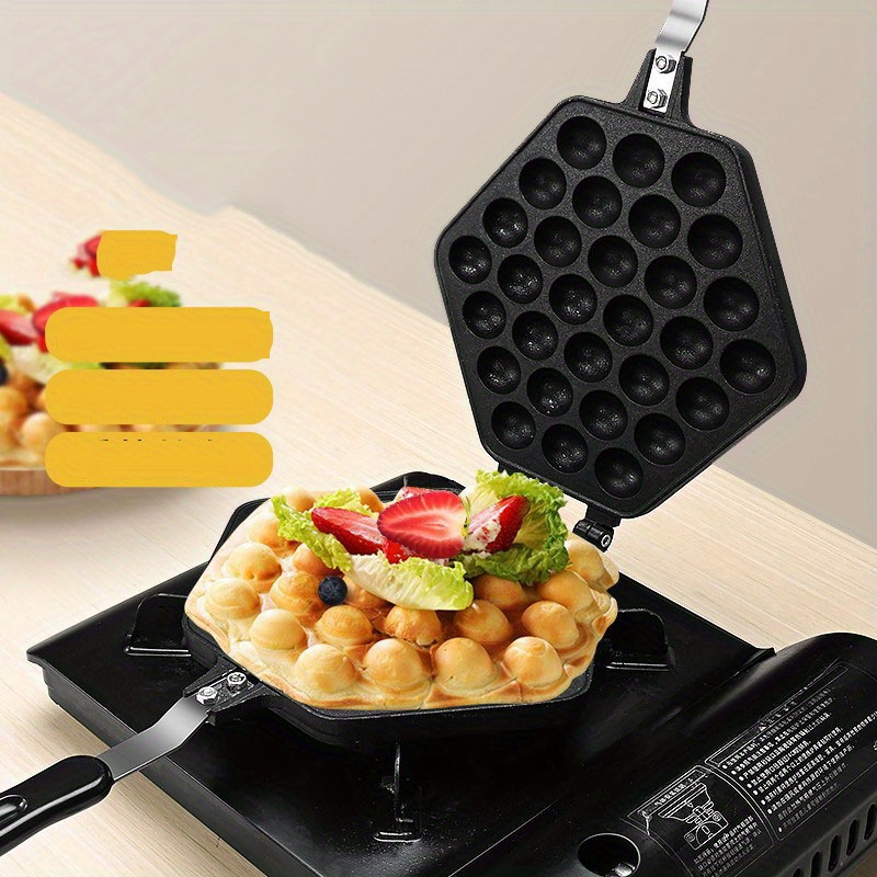 Hong Kong Style Egg Waffle Maker - Non-stick Double-sided Frying Pan For  Perfectly Cooked Bubble Waffles At Home - Temu