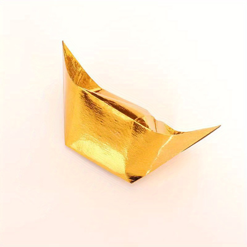 VILLCASE 600 Sheets Ingot Paper Origami Paper 8x8 Yuan Bao Treasure Basin  Gold Foil Paper Origami Paper Crafts Metallic Paper Arts & Crafts Supplies