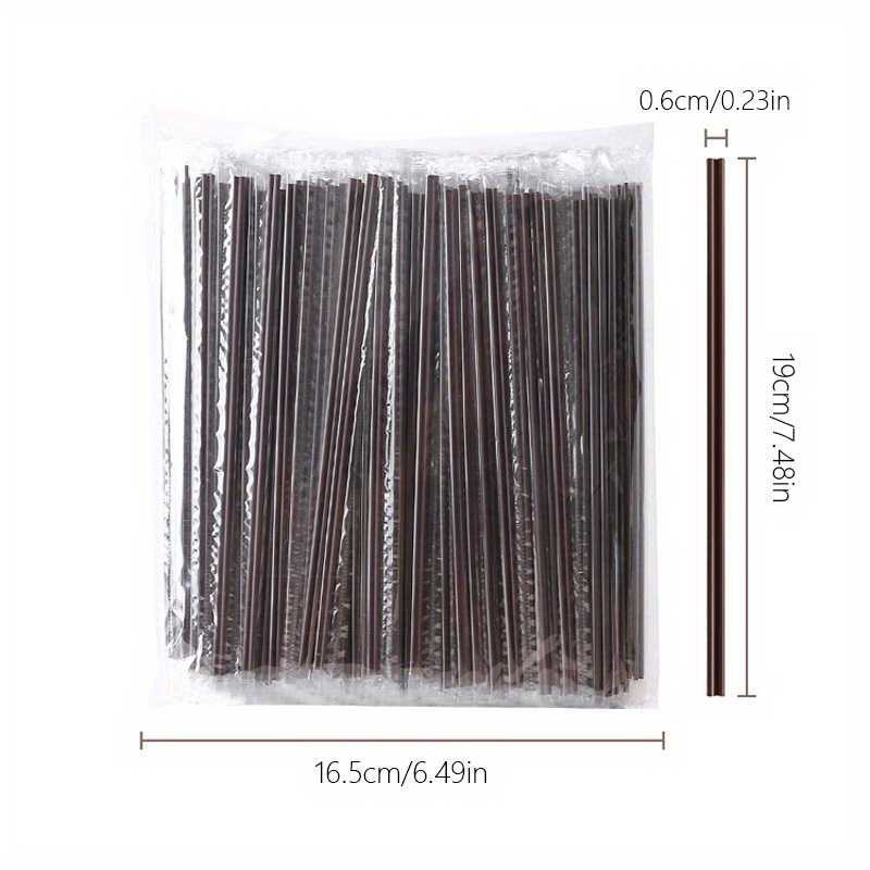 Individually Wrapped Black Large Straw