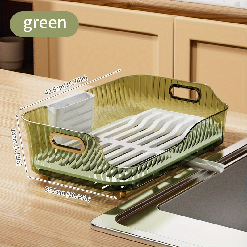 Multi-purpose Dish Storage Rack With Draining Board And Drainage Bowl -  Perfect For Organizing And Storing Tableware, Chopsticks, And More - Kitchen  Accessory - Temu