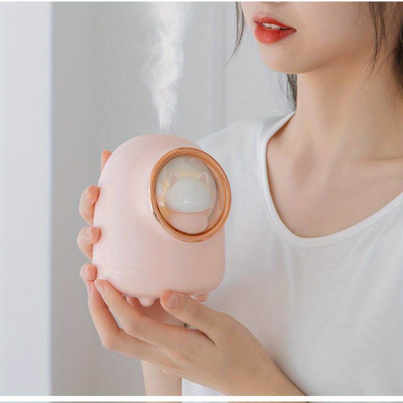 1pc 350ml electric aroma diffuser cute space capsule air humidifier ultrasonic air diffuser air humidifier for bedroom desktop decor details 6
