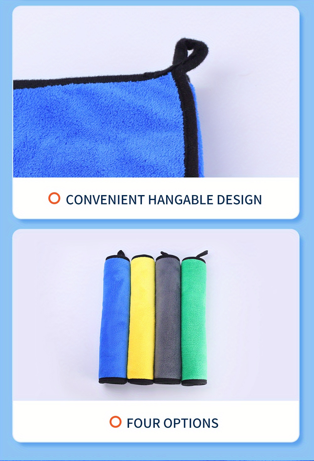 RAPID DRY TOWELS  The Finisher – Detailing & Finishing Microfiber Towel (2.3x1.3 Ft / 70x40 Cm) – For Cars, Bikes, Kitchens