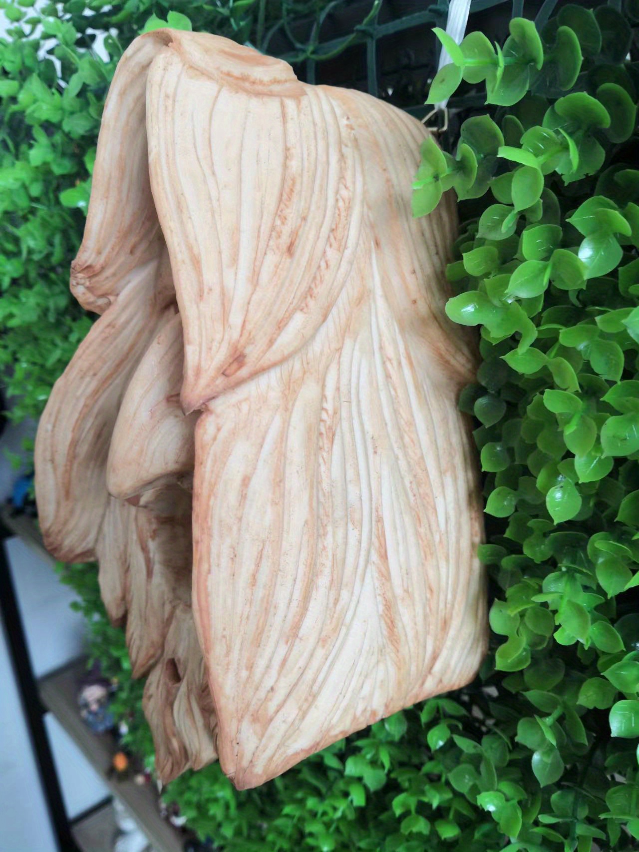 Outdoor Bird House Hanging Human Face Pattern Resin Statue Temu