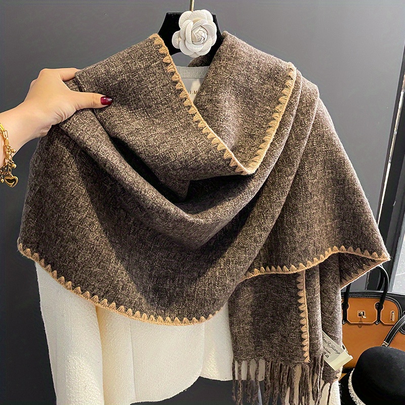 Mens Cashmere Tassel Scarf