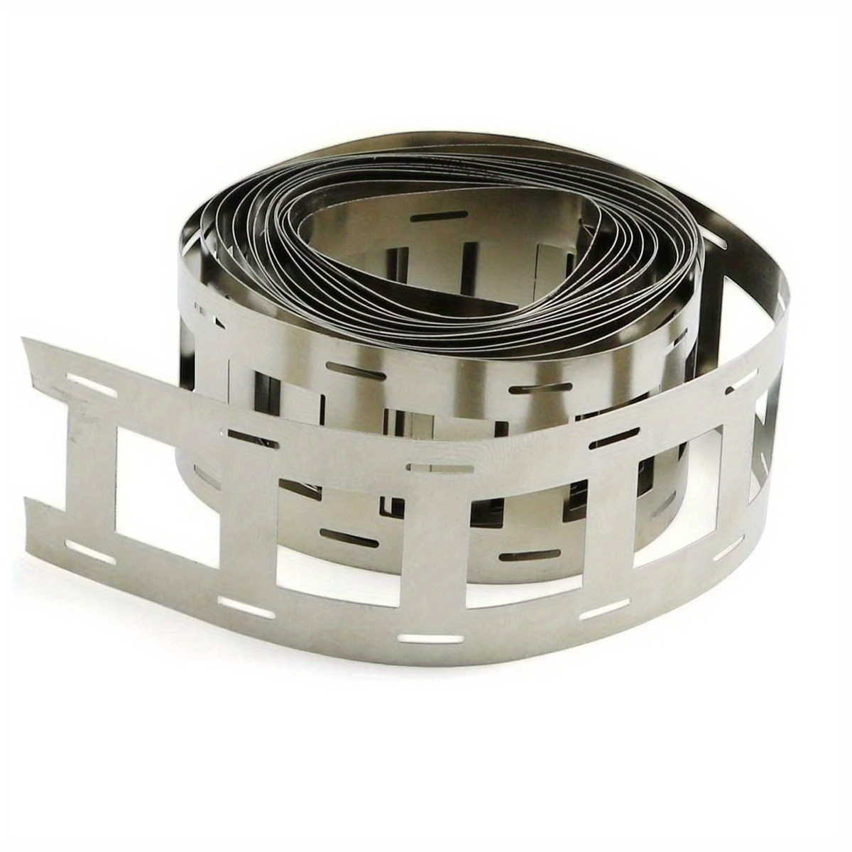 Image of Nickel Plated Belt Strip 1 Roll Of Nickel Plated Strip (16.4ft/roll) 0.15x27mm, Used For Spot Welding Of Nickel Plated Strips For 2 Parallel 18650 Batteries