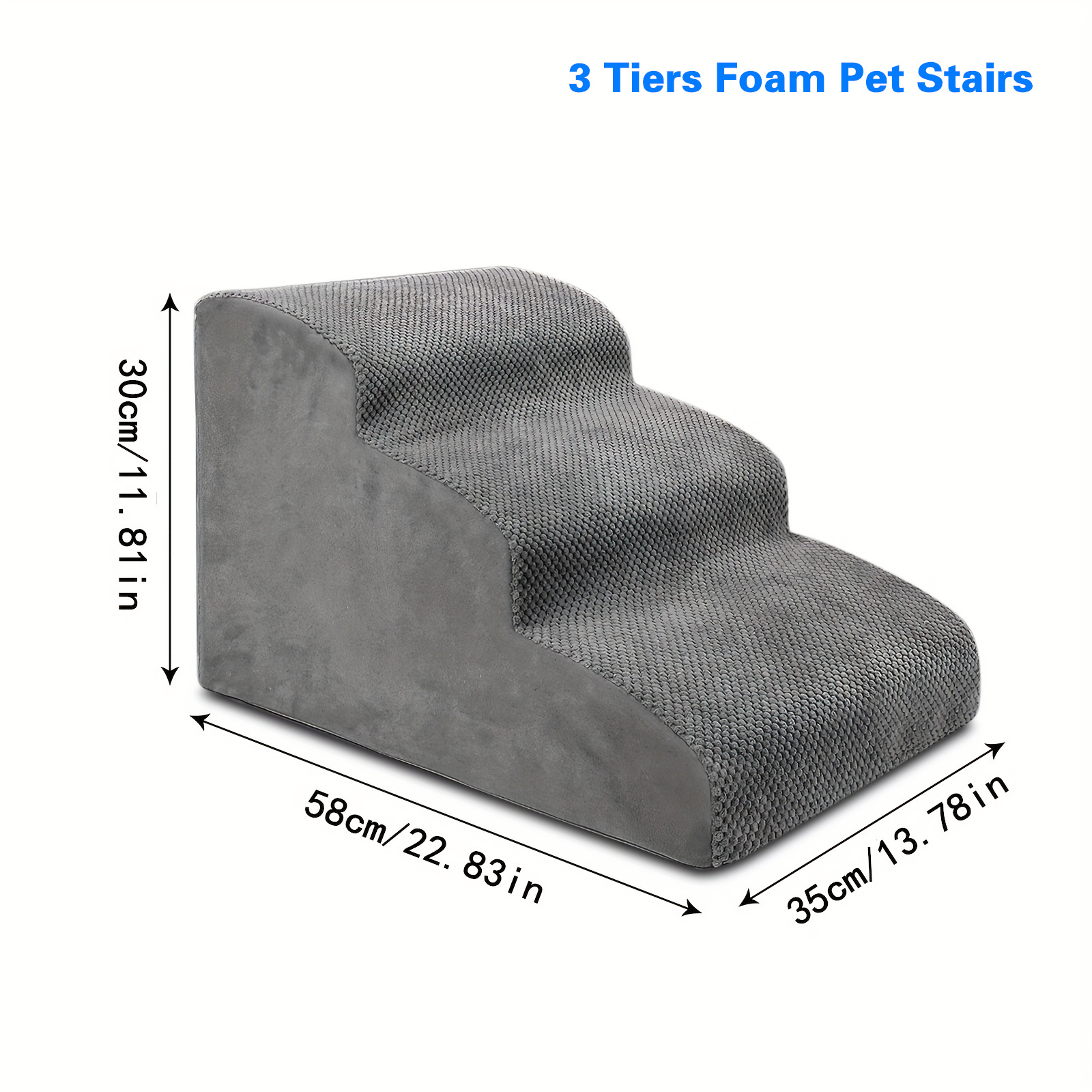 Zvonema Scalini per cani per letto, scale per cani per divano con copertura  impermeabile, gradini per animali domestici per cani di piccola taglia per