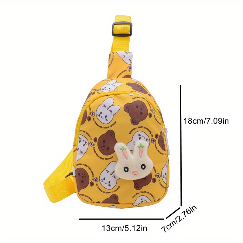 Fashion Cute Rabbits Pattern Chest Bag Shoulder Bag Cute Temu