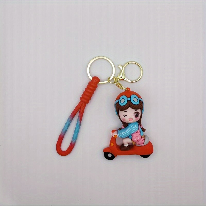 Creative Tram Riding Couple Boys And Girls Keychain, Car Pendant, Cute Bag  Key Chain, Exquisite Party Gift Key Ring Ornament, Keyring Packs, Bag  Pendants, Backpack Charms, Birthday Gifts, Party Favors, Holiday Gifts