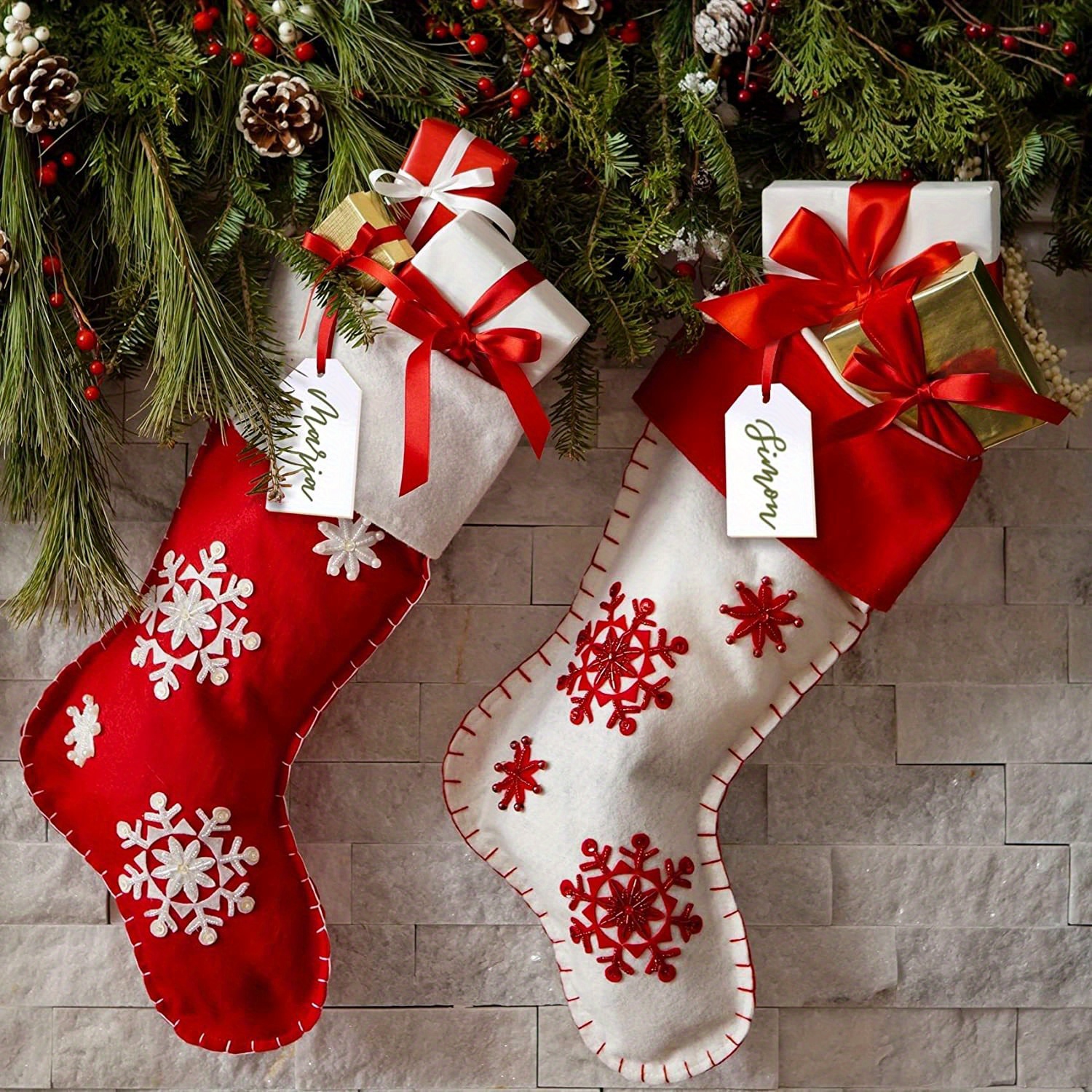 Acrylic Christmas Stocking Tags