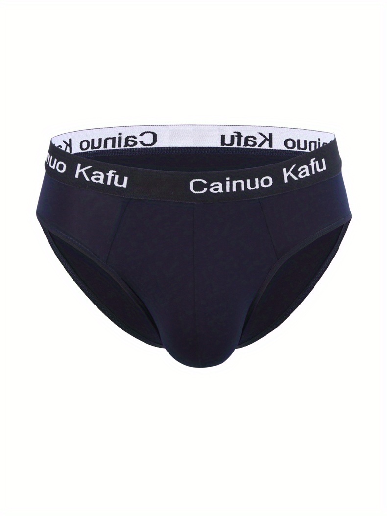 Men's Fashion 'kafu' Print Cool Briefs Summer Bikini Sexy - Temu Canada