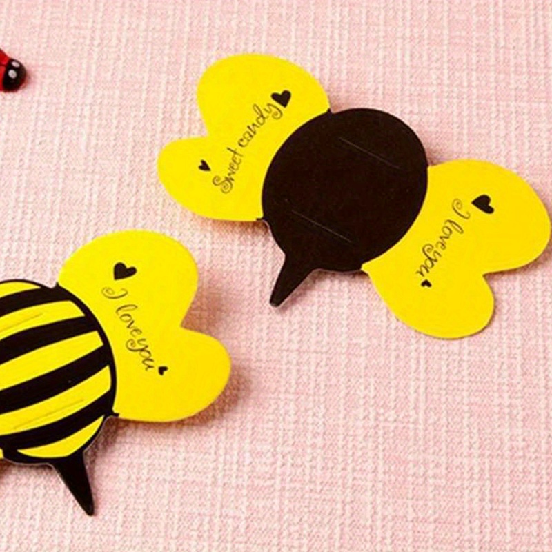 10pk Bumble Bee Lollipop stick holder Party Bags/favour/Yellow/Candy/Gift/Insect