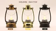 1pc mini vintage wind lamp led candle light small night light camping light bedside hanging light table light atmosphere light electronic candle light with 3 pieces ag13 battery powered details 2