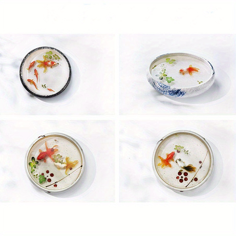 Ten Kinds Goldfish Set 3d Resin Painting Goldfish Sticker Temu