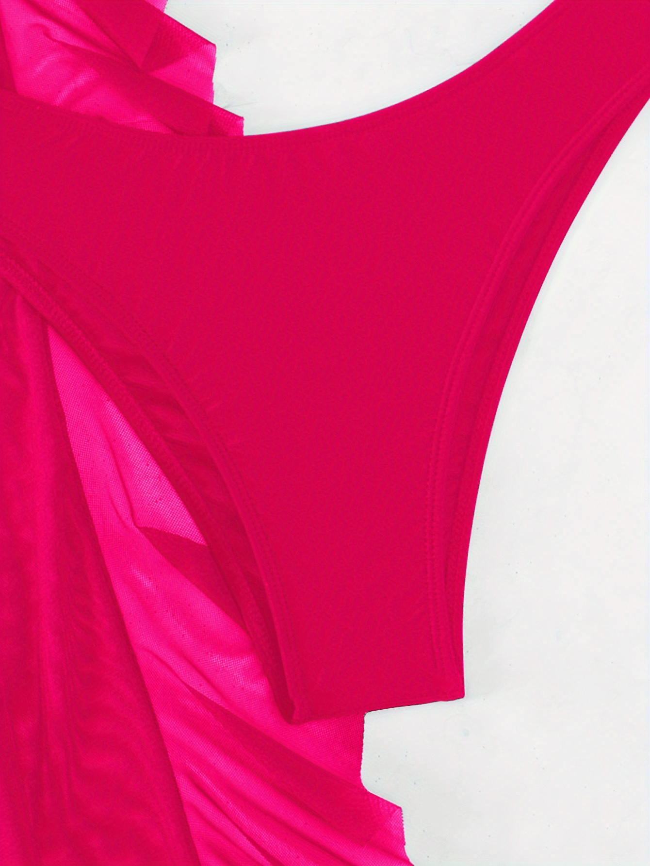 Solid Color Bikini Swimsuit Set, Halter Neck Top Lowrise Bottom Semi