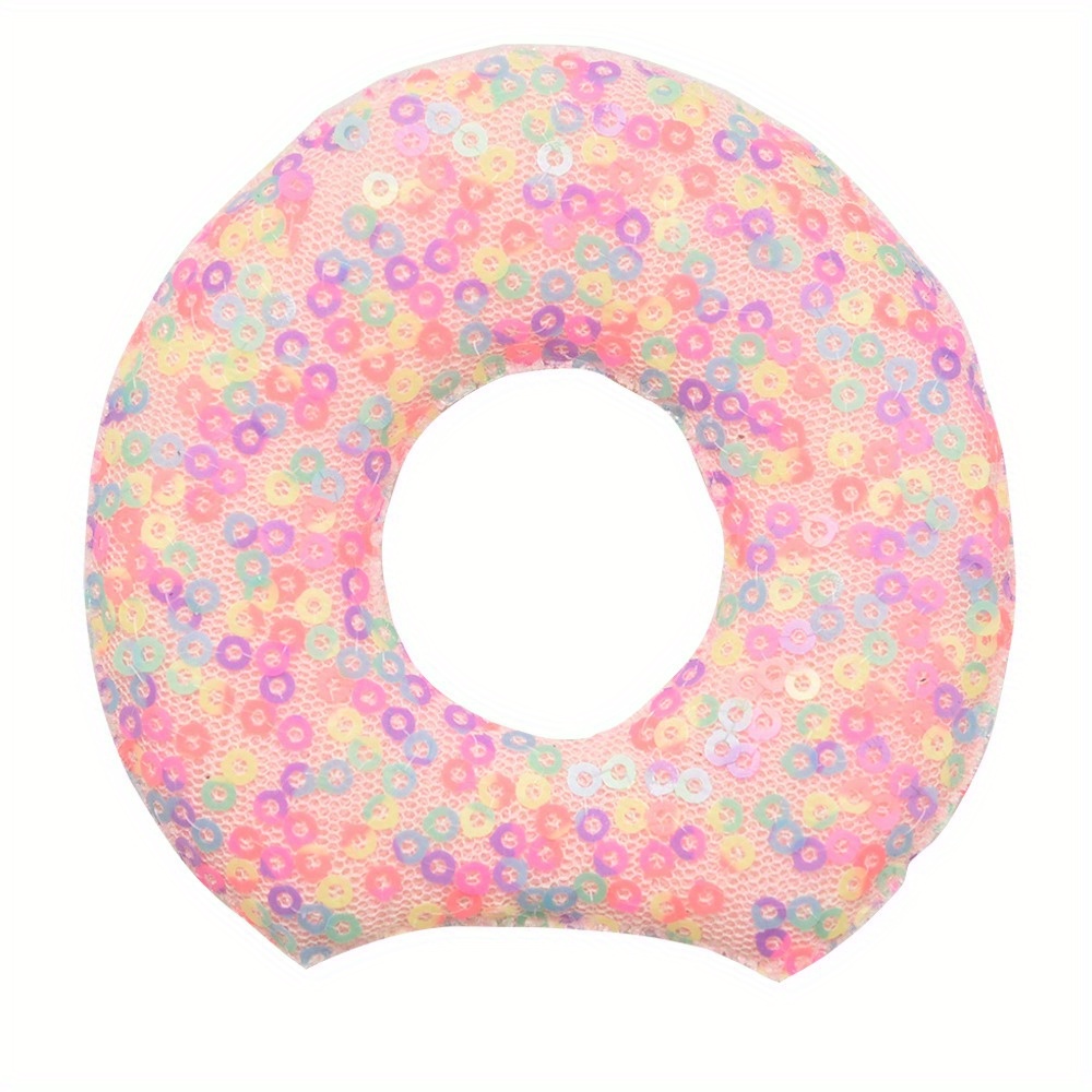 6pcs 3pairs 3 2inch 8 13cm Sequin Donut Shape Hair Accessories Cute Shiny  Decorative Headband Diy Supplies No Hair Clips, Free Shipping New Users