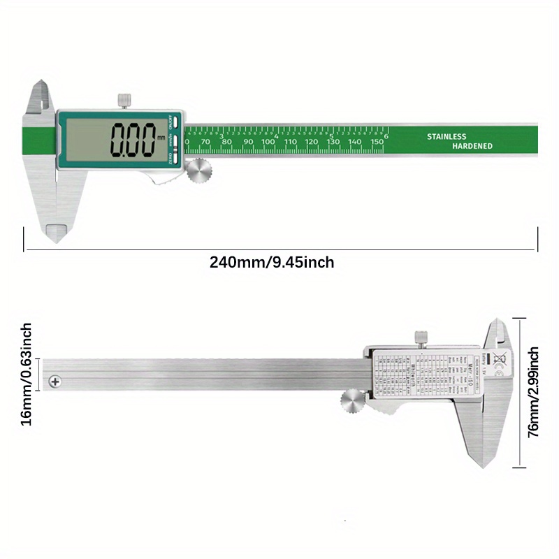 Full Screen Digital Display Calipers High Precision Temu