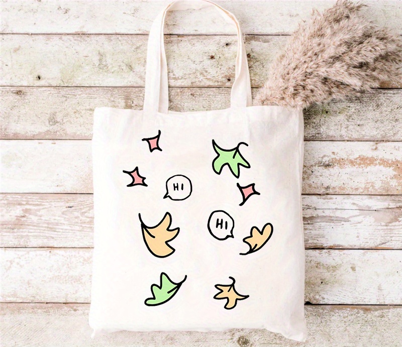 Cute tote bags outlet canvas