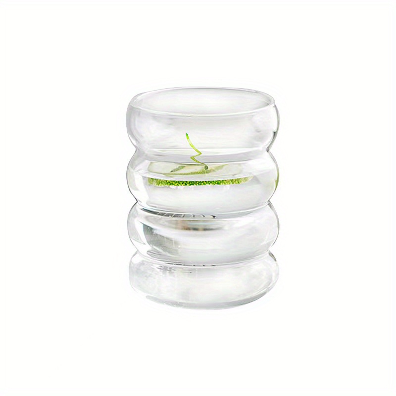 Irregular Drinking Glass Wavy Clear Glass Water Cup - Temu