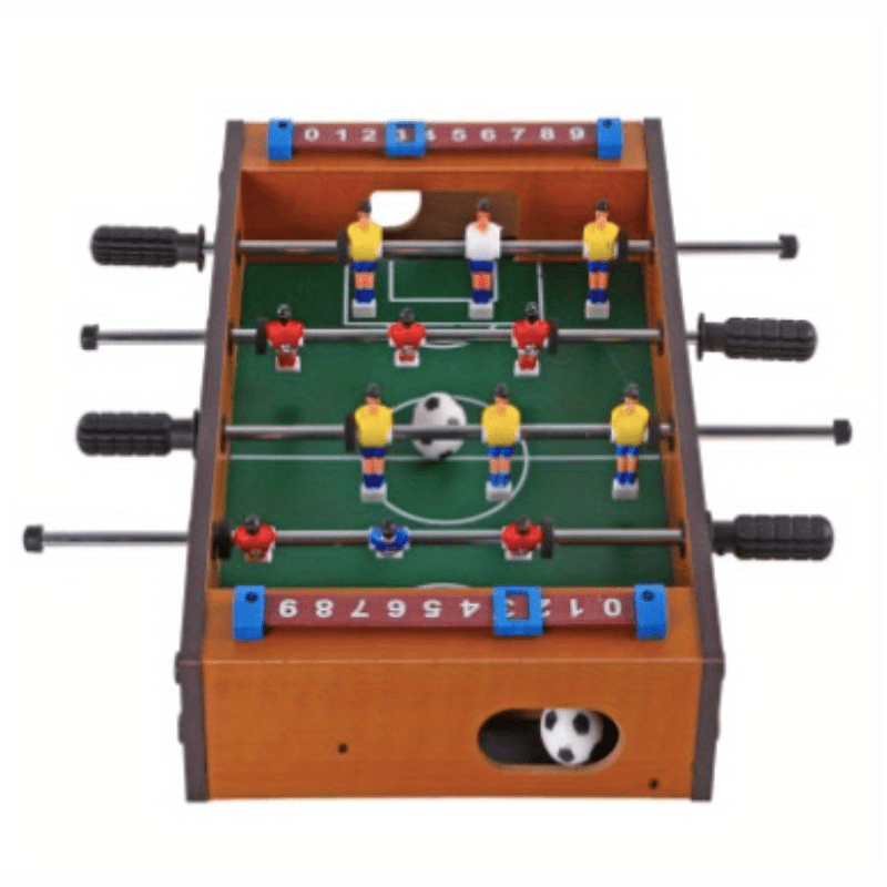  Yxxc Mini mesa de futbolín para niños, mesa de fútbol portátil  de madera con pelota, fácil de montar para fiestas familiares : Deportes y  Actividades al Aire Libre