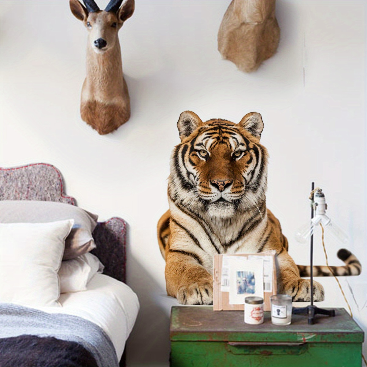 1pc Nuevo Adhesivo Pared Tigre Decoración Sala Dormitorio - Temu