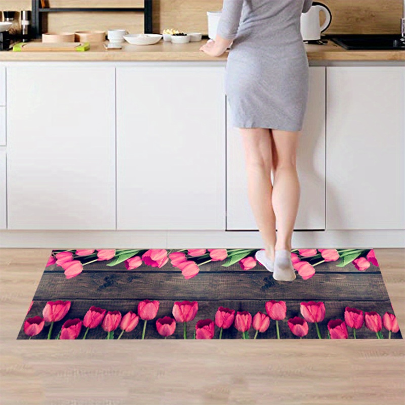Cushioned Anti-Fatigue Kitchen Mat, Non Skid Waterproof Comfort Standi –  Modern Rugs and Decor