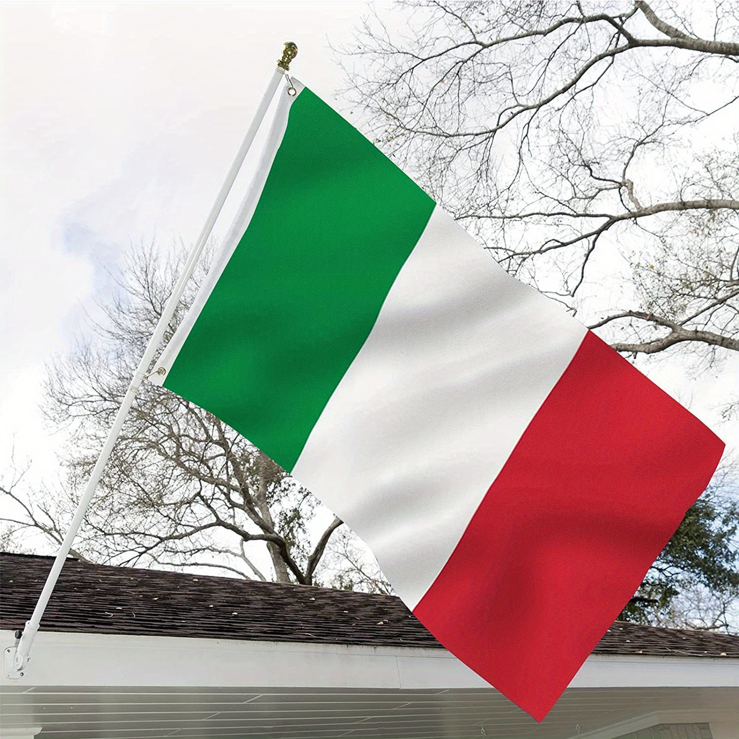 Italienische Flagge aus nautischem Polyester für outdoor