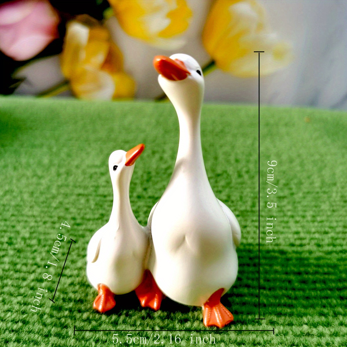 5pcs/10pcs Ducks Miniature Figurines, Mini Ducks Fairy Garden Accessories  For Bonsai Craft Decor, Micro Landscape, Fairy Garden Decor,home Decor