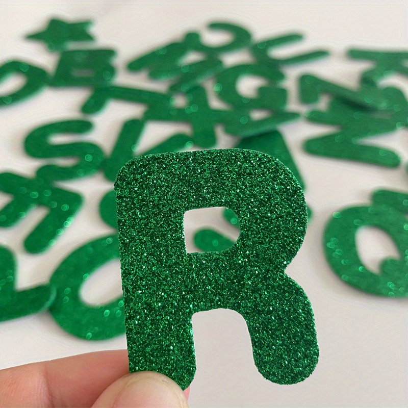 Green Letter/Alphabet + Number Stickers Scrapbook/other paper hobbies -- 3  Sets