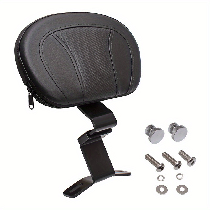 Motorcycle Pu Leather Front Driver Rider Backrest Mounting Kit For Touring Cvo Electra Road Street Glide 2009-2024