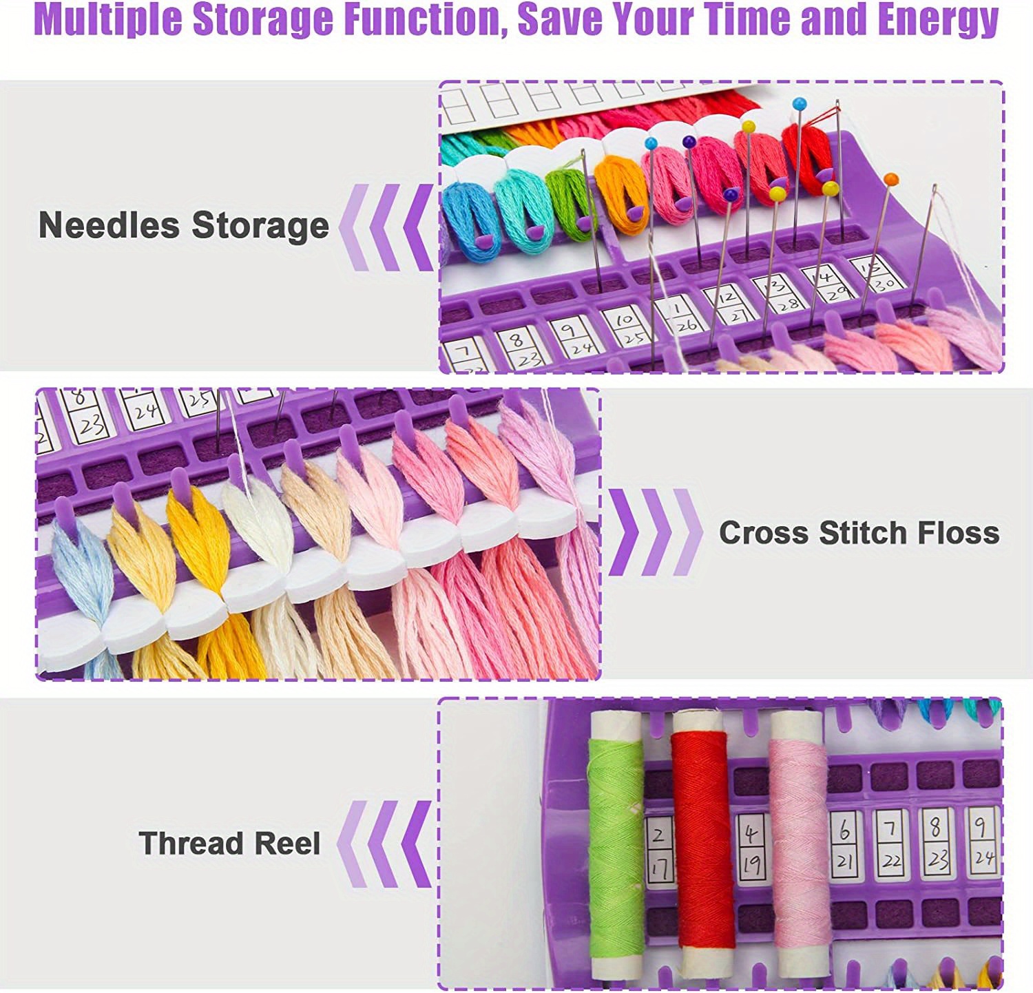 Floss Thread , Stitch Thread , Thread Organizers And Storage For Thread  Needle 