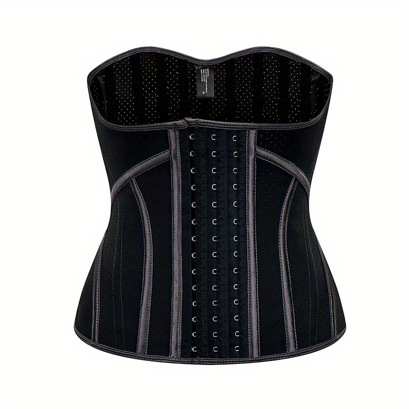 19 Bones Latex Waist Training Belt Corset Girdle U Shaped Breathable Fitness Friendly