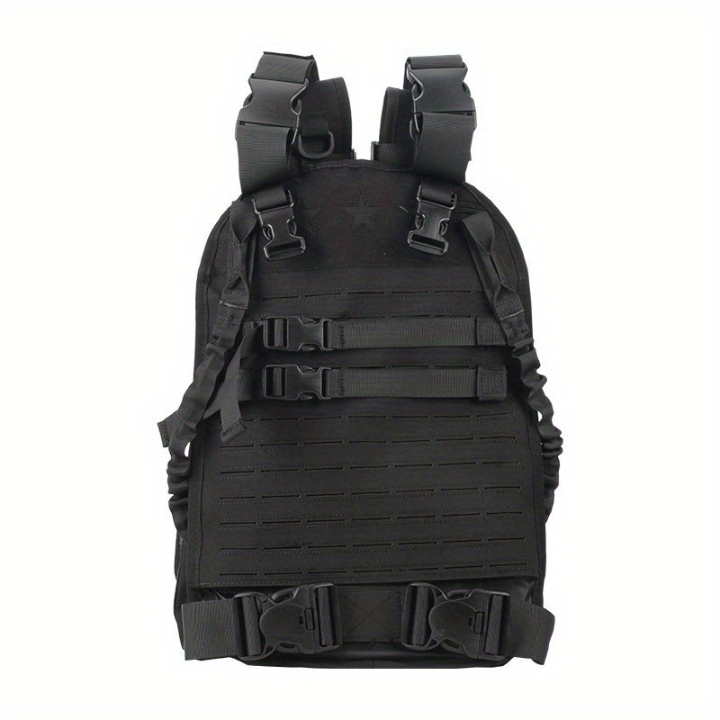 Tactical Backpack Vest Nylon Combat Molle Adjustable Bag Temu