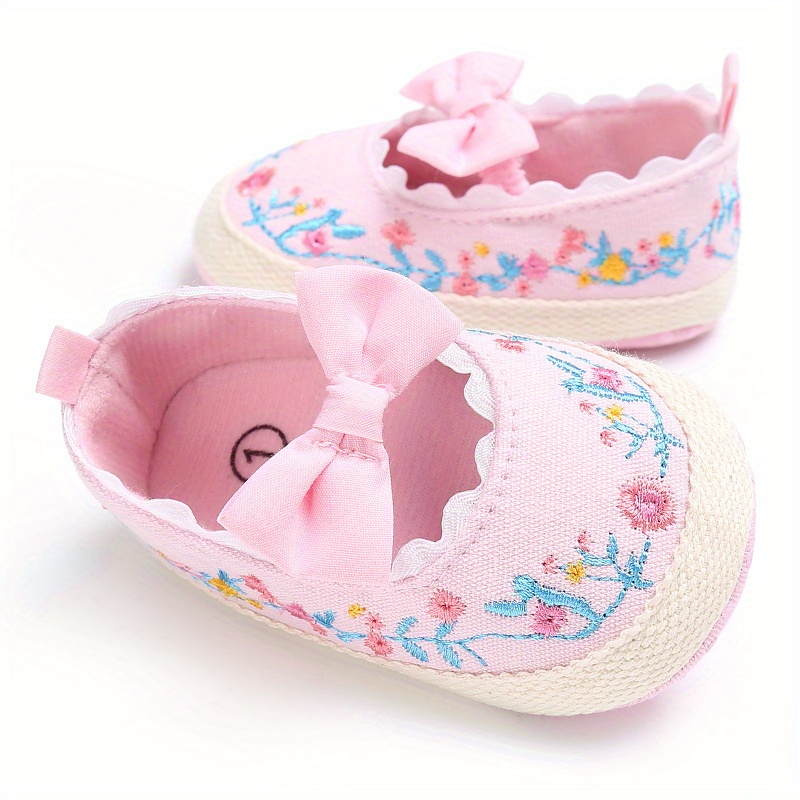 Baby Girls Floral Print Slip On Mary Jane Shoes Toddlers Casual Outdoor ...