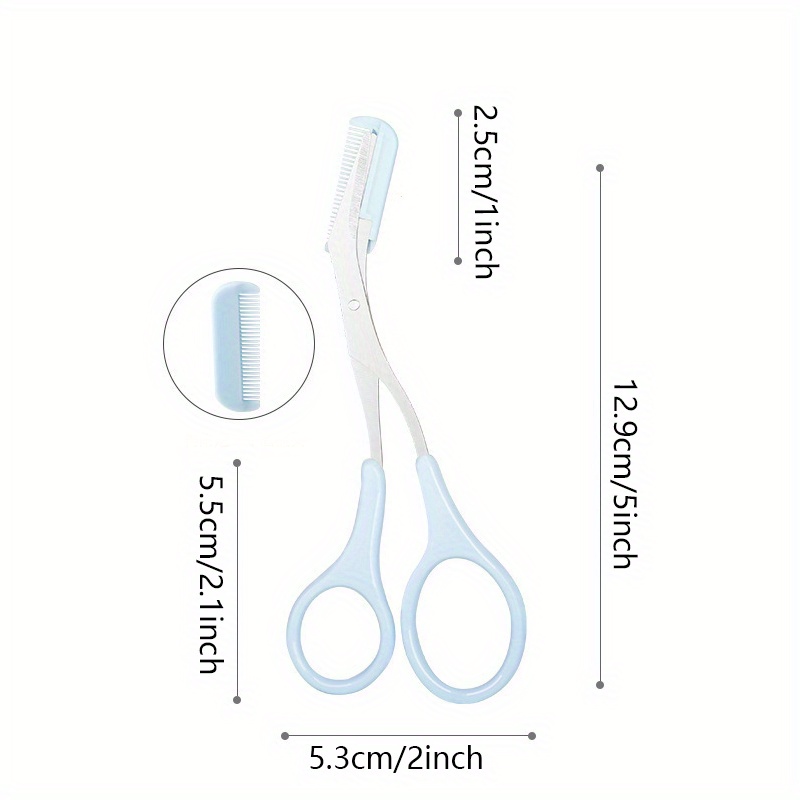 Eyebrow Scissors Women Eyebrow Trimmer Scissors Comb Eyebrow - Temu ...