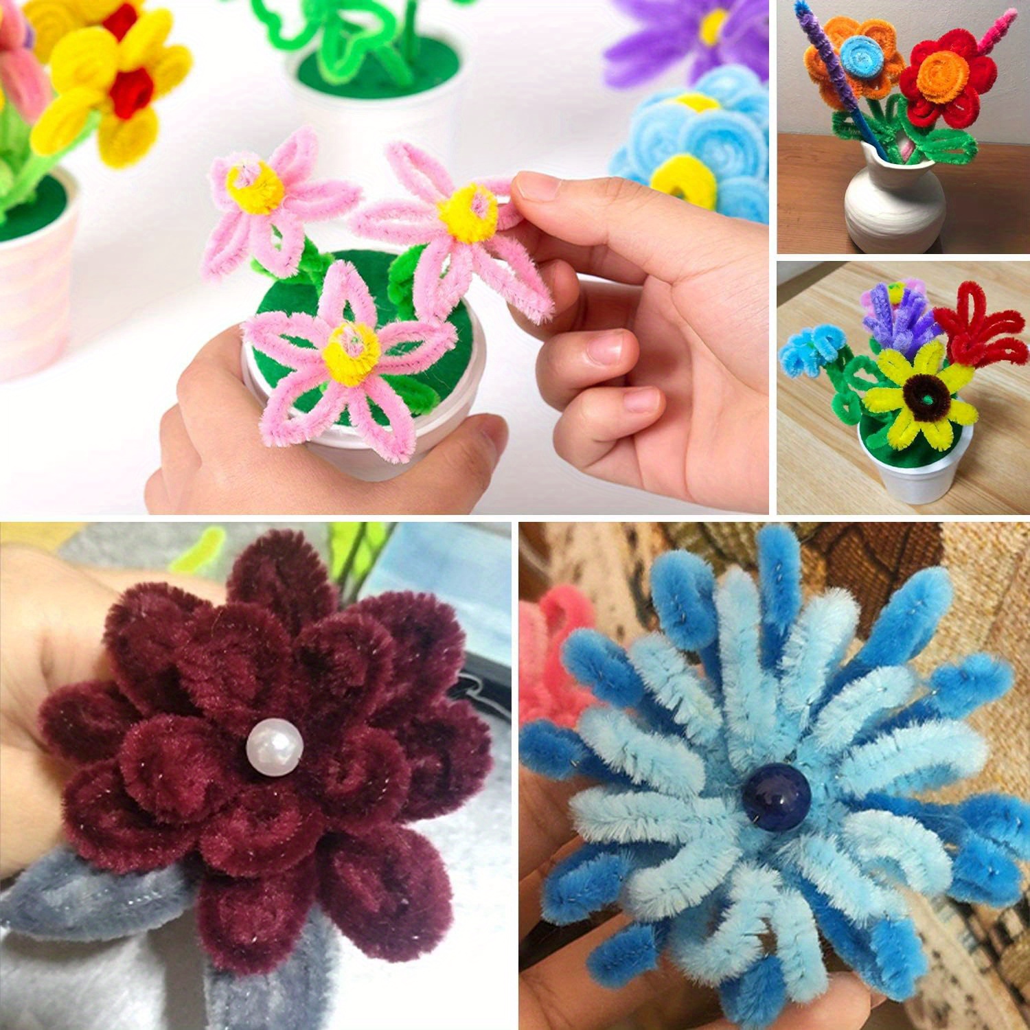 DIY Art Craft Sets Supplies, 500Pcs Kids Craft Pipe Cleaners Set Include  100Pcs Chenille Stems, 250Pcs Pompoms, 150Pcs Multi Sized Wiggle Googly  Eyes: Buy Online at Best Price in UAE - .ae