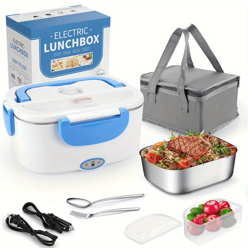 110v + 12 / 24v Dual Plug In Electric Lunch Box Food Warmer - Temu