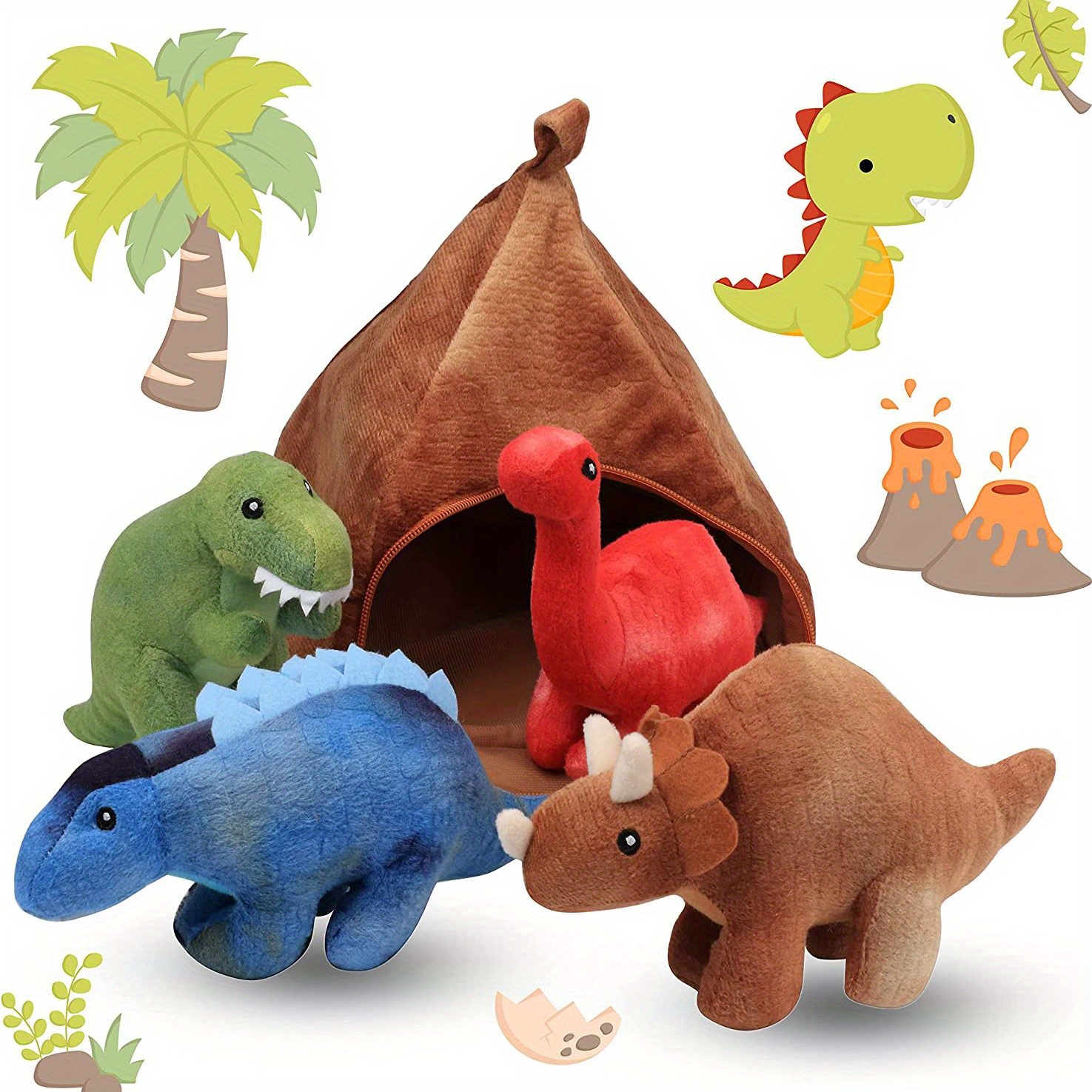 2 En 1 Peluche Dinosaure Oeuf Dinosaure Peluche Jouets Avec - Temu Belgium